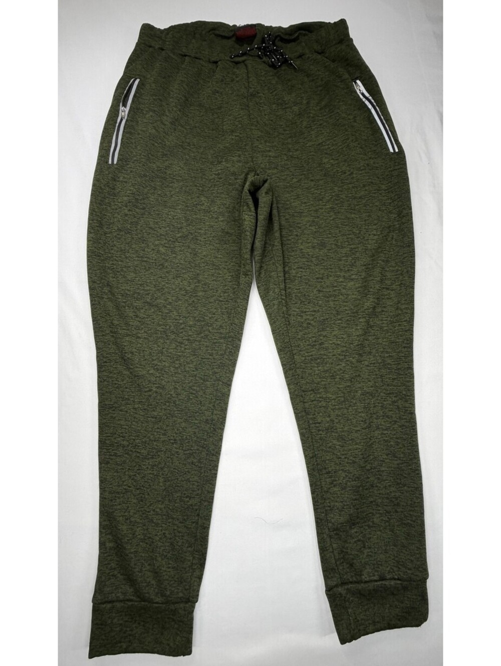 Zone Pro Men's Jogger Pants Drawstring Zip Pockets Solid Size 2XL Green